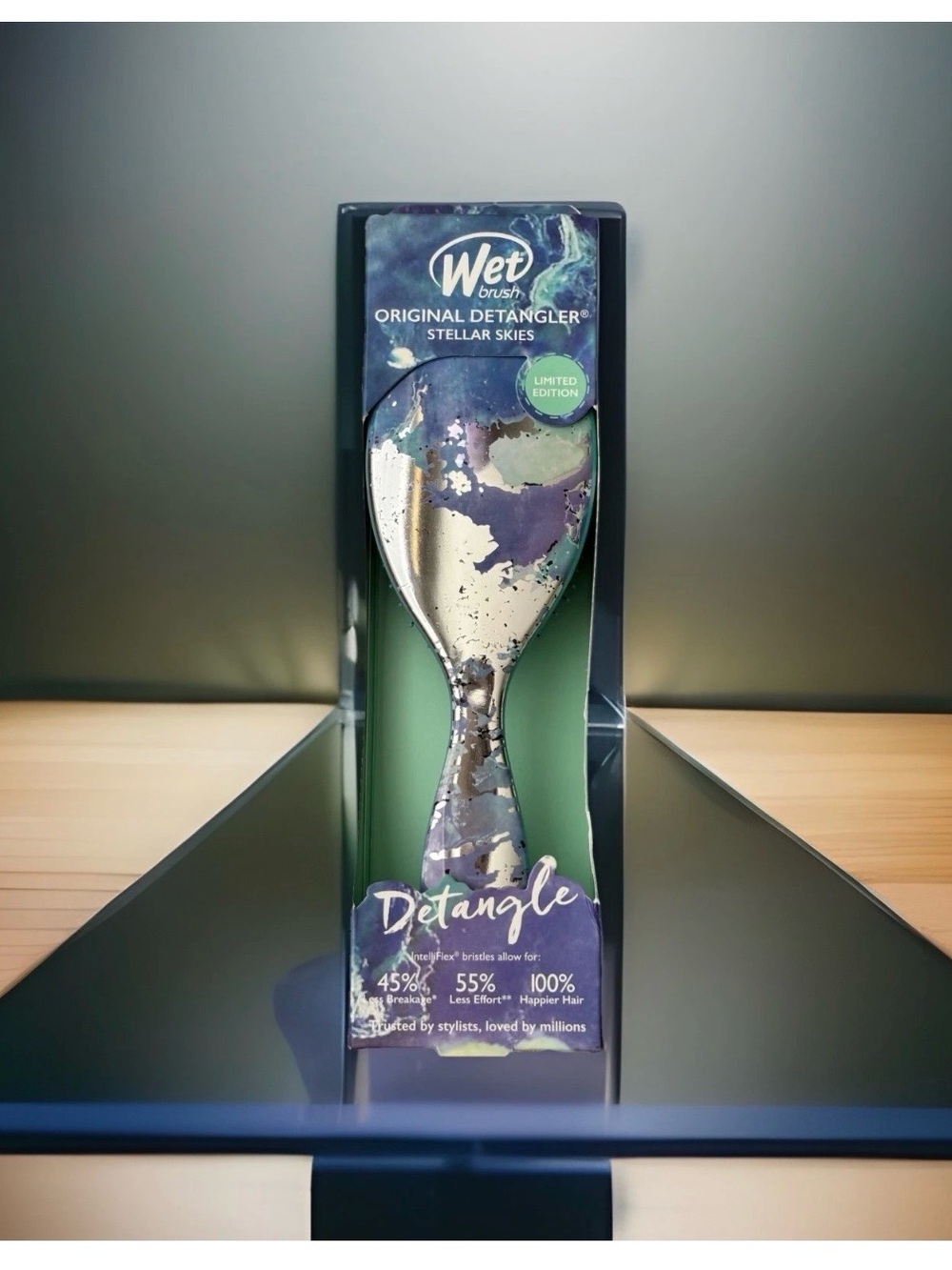 Wet Brush Large STELLAR SKIES Hair brush, Turquoise Skies Limited Edition NEW